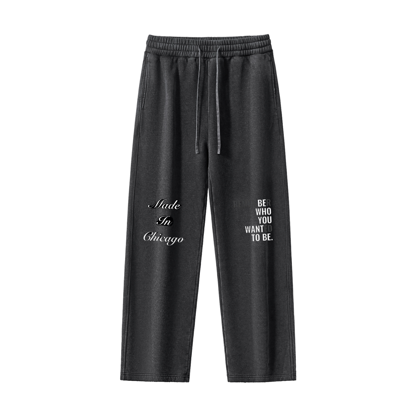 Frayed Enzyme Washed Fleece Sweatpants