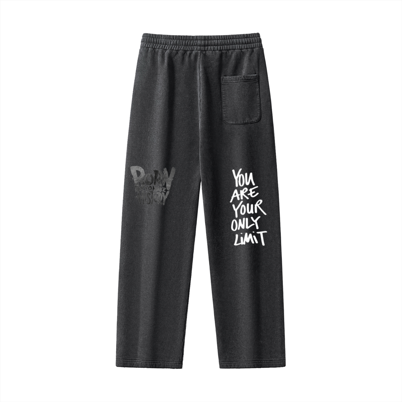 Frayed Enzyme Washed Fleece Sweatpants