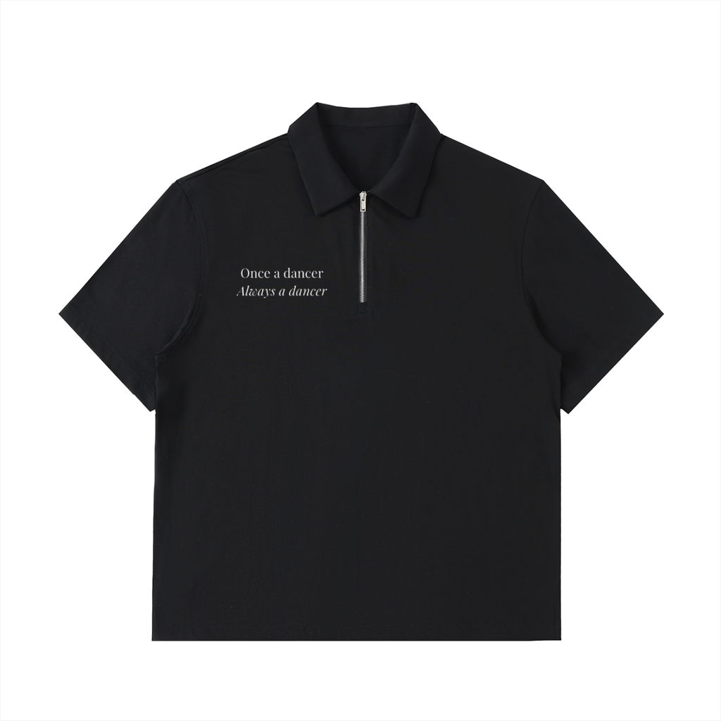 Half-Zip Cotton Polo Shirt