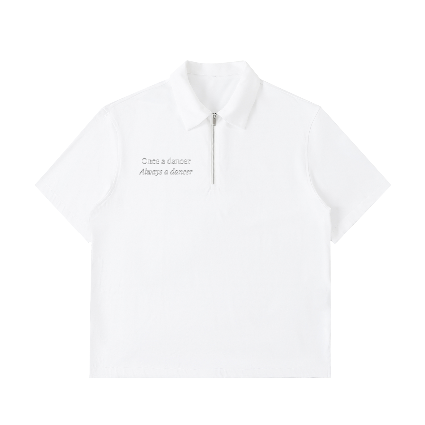 Half-Zip Cotton Polo Shirt